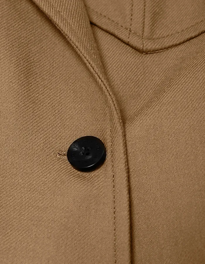 MARYLING Jacket and Coat Classic Camel Doublebreasted Coat Brown 8211 Women MARYLING Jacket and Coat Classic Camel Doublebreasted Coat Brown 8211 Women