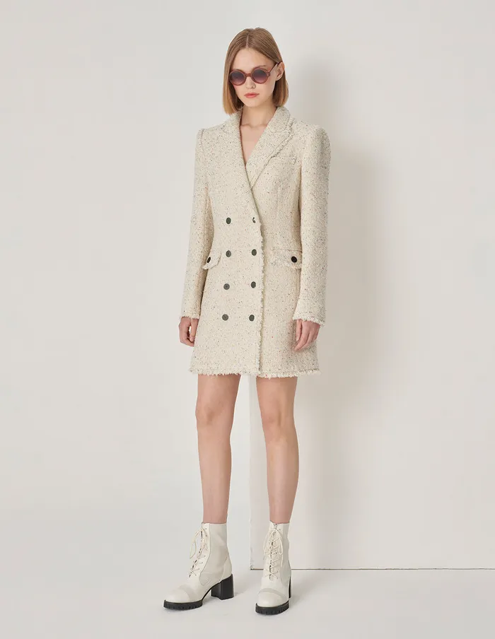MARYLING Jacket and Coat Pistol Lapel MidLength Blazer Dots 8211 Women
