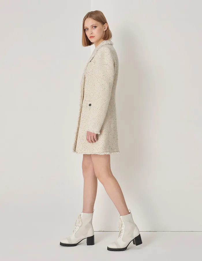 MARYLING Jacket and Coat Pistol Lapel MidLength Blazer Dots 8211 Women MARYLING Jacket and Coat Pistol Lapel MidLength Blazer Dots 8211 Women