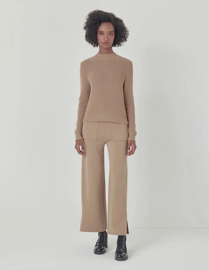 MARYLING Knitwear Beige Half Turtleneck Ladies Knit Pullover Sand 8211 Women MARYLING Knitwear Beige Half Turtleneck Ladies Knit Pullover Sand 8211 Women
