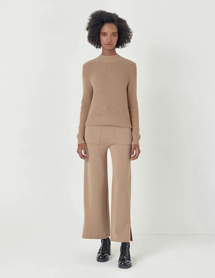 MARYLING Knitwear Beige Half Turtleneck Ladies Knit Pullover Sand 8211 Women MARYLING Knitwear Beige Half Turtleneck Ladies Knit Pullover Sand 8211 Women