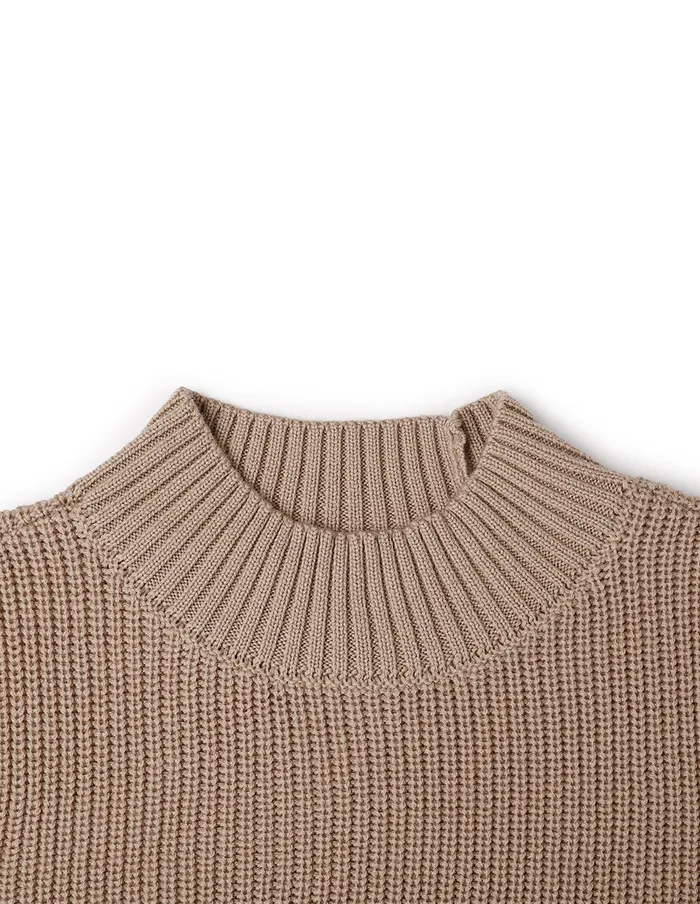 MARYLING Knitwear Beige Half Turtleneck Ladies Knit Pullover Sand 8211 Women MARYLING Knitwear Beige Half Turtleneck Ladies Knit Pullover Sand 8211 Women