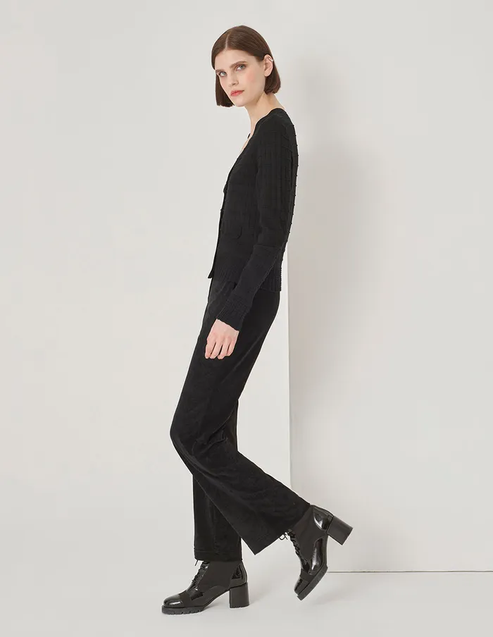 MARYLING Knitwear Black VNeck Knit Cardigan Black 8211 Women MARYLING Knitwear Black VNeck Knit Cardigan Black 8211 Women