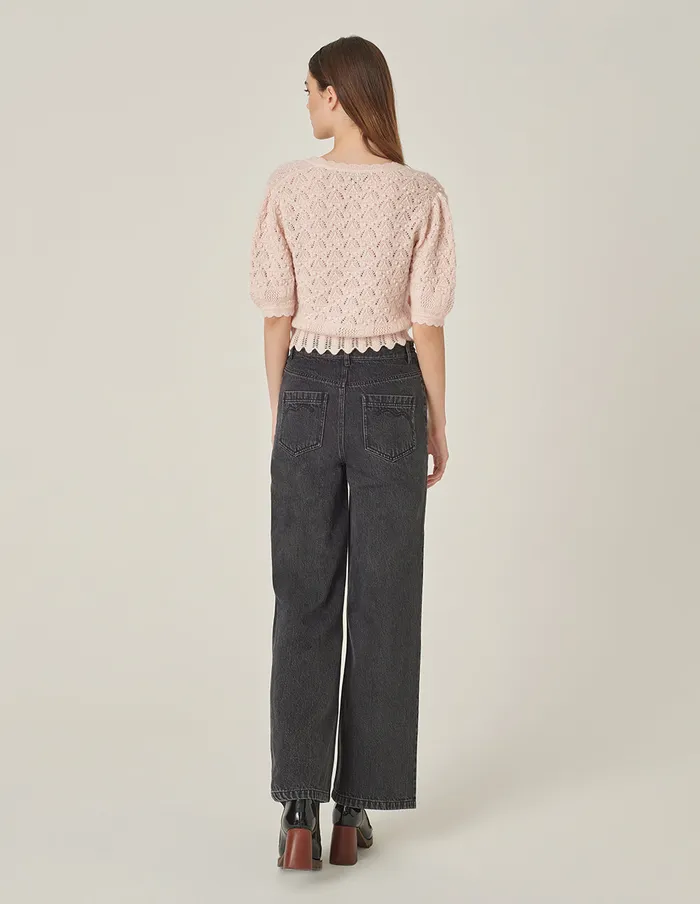 MARYLING Knitwear Light Pink VNeck Knitted Cardigan Pink 8211 Women MARYLING Knitwear Light Pink VNeck Knitted Cardigan Pink 8211 Women