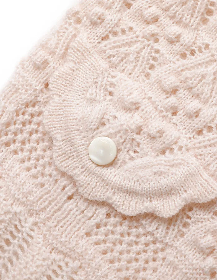 MARYLING Knitwear Light Pink VNeck Knitted Cardigan Pink 8211 Women MARYLING Knitwear Light Pink VNeck Knitted Cardigan Pink 8211 Women