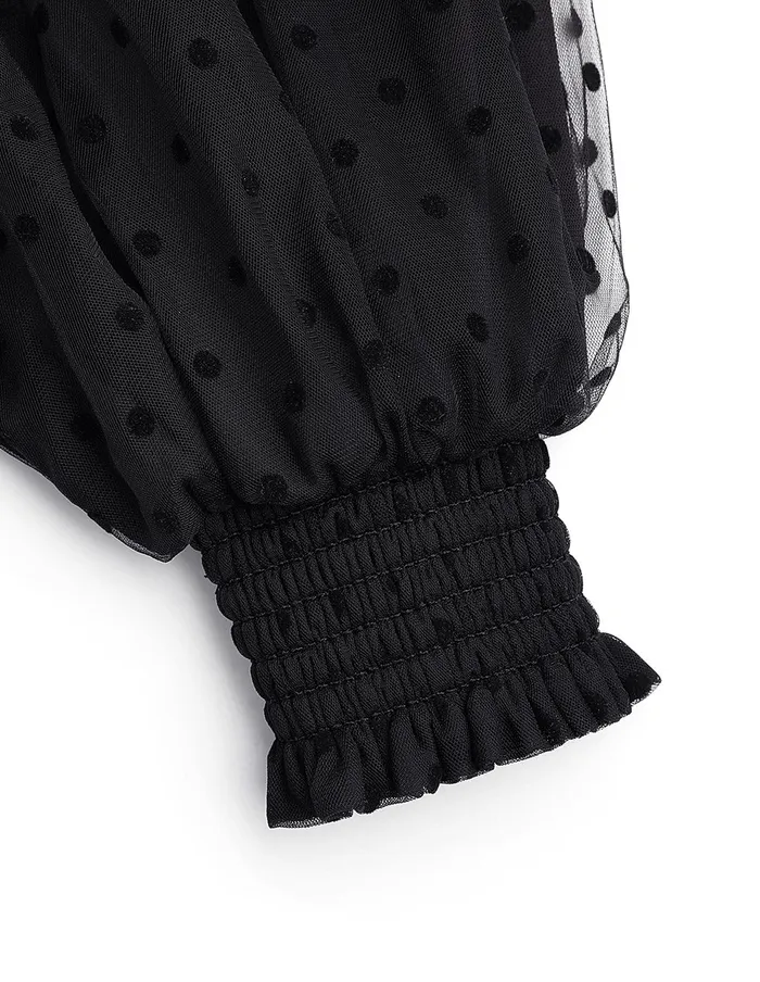 MARYLING Knitwear Oneword Neck Pleated Puff Sleeve Knitted Top Black 8211 Women MARYLING Knitwear Oneword Neck Pleated Puff Sleeve Knitted Top Black 8211 Women