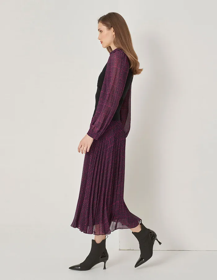 MARYLING Knitwear Shirt Collar Knit Woven With Printed Shirt Red 8211 Women MARYLING Knitwear Shirt Collar Knit Woven With Printed Shirt Red 8211 Women