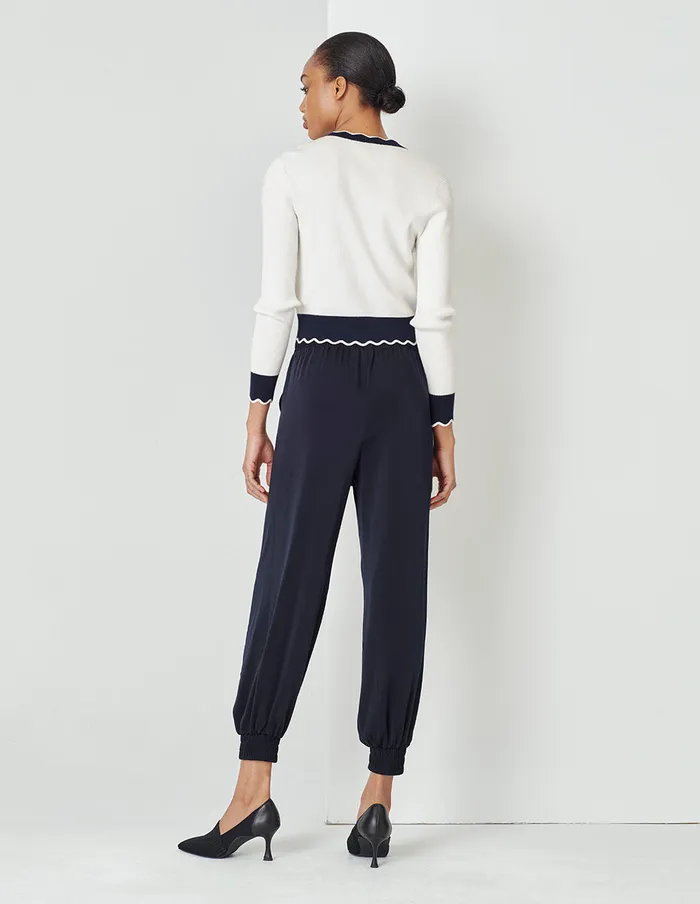 MARYLING Knitwear VNeck White Knitted Cardigan Mix 8211 Women MARYLING Knitwear VNeck White Knitted Cardigan Mix 8211 Women