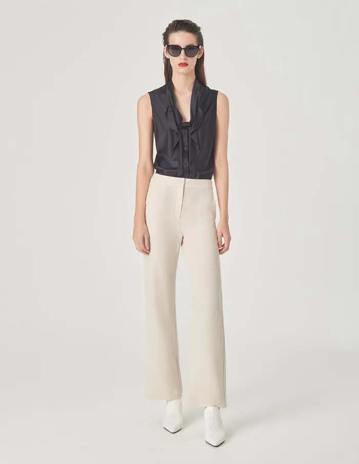 MARYLING Pants and Shorts Beige StraightLeg Suit Pants Cream 8211 Women