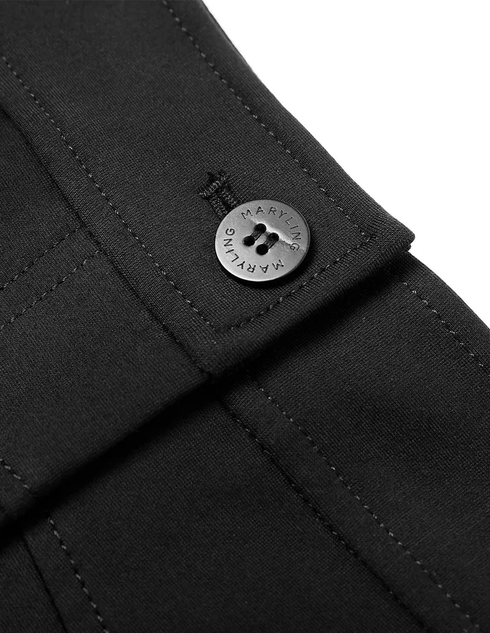 MARYLING Pants and Shorts Black Classic Slim Fit Stretch Leggings Black 8211 Women MARYLING Pants and Shorts Black Classic Slim Fit Stretch Leggings Black 8211 Women