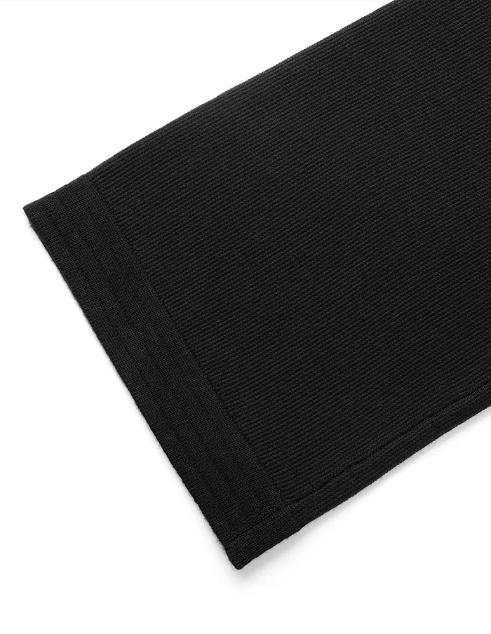 MARYLING Pants and Shorts Black StraightLeg Knitted Trousers Black 8211 Women MARYLING Pants and Shorts Black StraightLeg Knitted Trousers Black 8211 Women