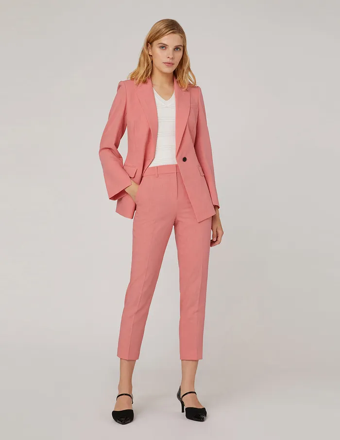 MARYLING Pants and Shorts CROP LEG SUIT TROUSERS Red 8211 Women