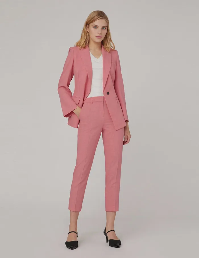 MARYLING Pants and Shorts CROP LEG SUIT TROUSERS Red 8211 Women
