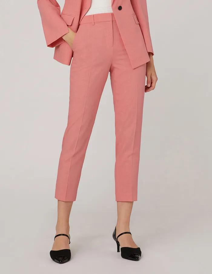 MARYLING Pants and Shorts CROP LEG SUIT TROUSERS Red 8211 Women