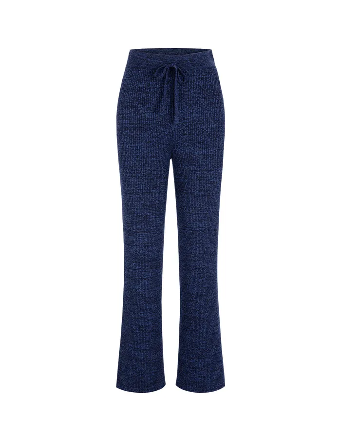 MARYLING Pants and Shorts Midnight Blue Melange Wool Trousers Midnight Blue 8211 Women MARYLING Pants and Shorts Midnight Blue Melange Wool Trousers Midnight Blue 8211 Women