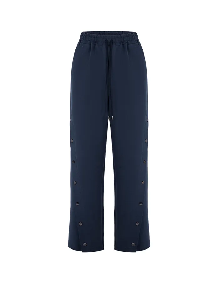 MARYLING Pants and Shorts Navy Slit Space Cotton Sweatpants Navy Blue 8211 Women MARYLING Pants and Shorts Navy Slit Space Cotton Sweatpants Navy Blue 8211 Women