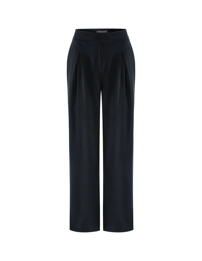 MARYLING Pants and Shorts STRAIGHT ROOMYFIT PANTS Blue 8211 Women MARYLING Pants and Shorts STRAIGHT ROOMYFIT PANTS Blue 8211 Women