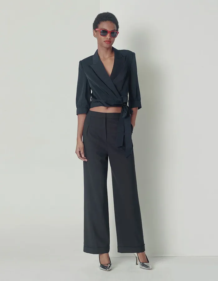 MARYLING Pants and Shorts STRAIGHT ROOMYFIT PANTS Blue 8211 Women MARYLING Pants and Shorts STRAIGHT ROOMYFIT PANTS Blue 8211 Women
