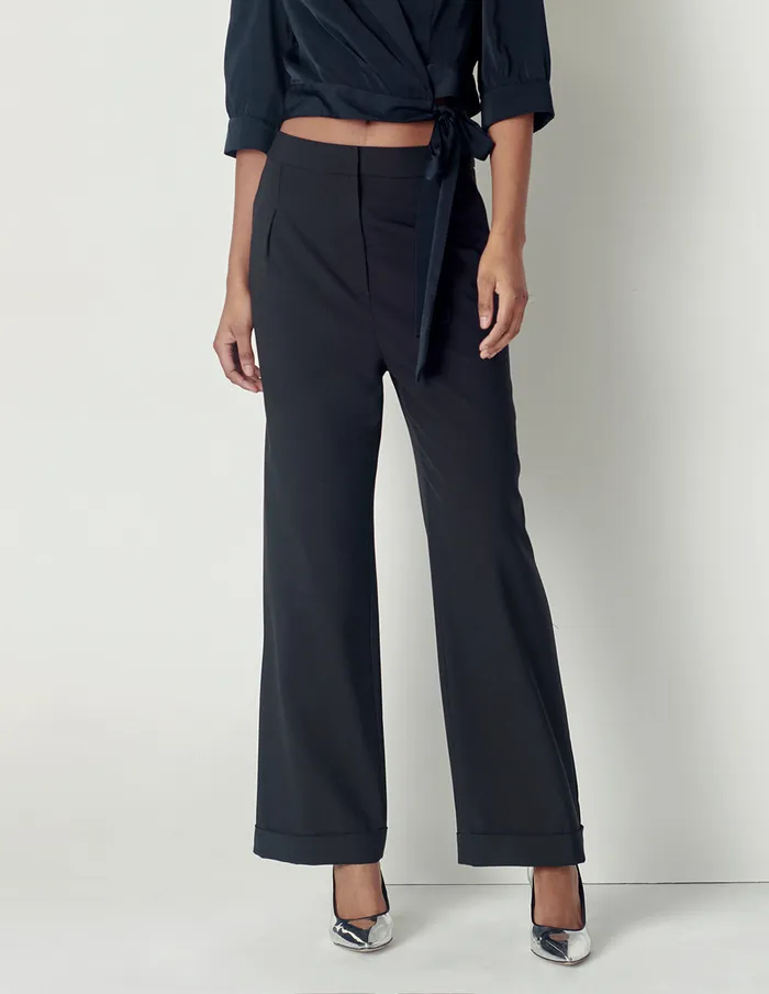 MARYLING Pants and Shorts STRAIGHT ROOMYFIT PANTS Blue 8211 Women MARYLING Pants and Shorts STRAIGHT ROOMYFIT PANTS Blue 8211 Women