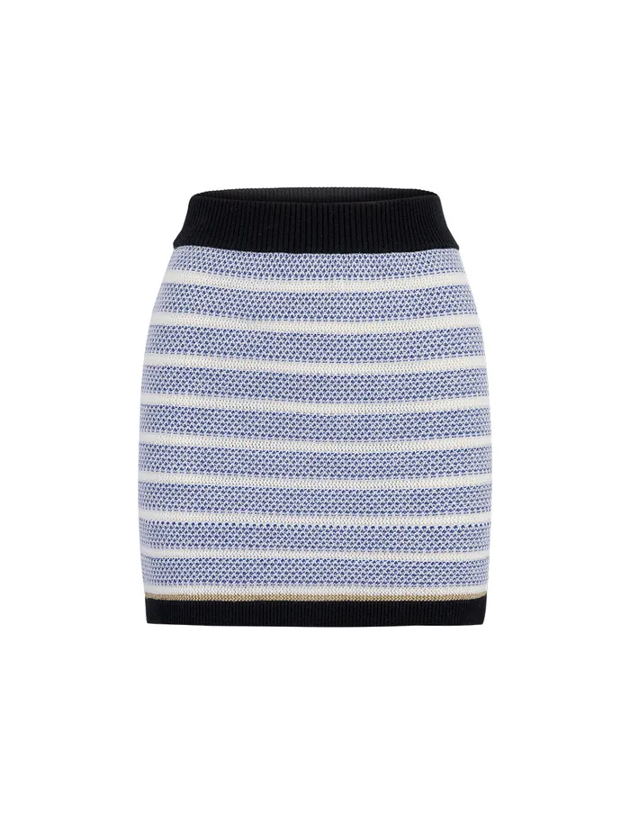 MARYLING Skirts Blue And White Striped Knitted Skirt Mix 8211 Women MARYLING Skirts Blue And White Striped Knitted Skirt Mix 8211 Women