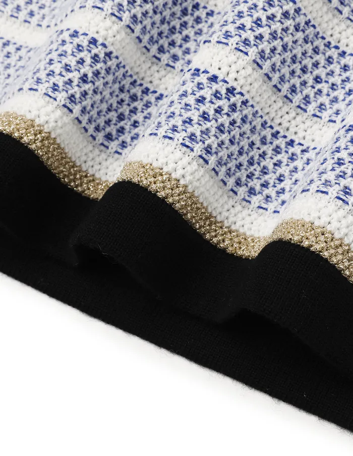 MARYLING Skirts Blue And White Striped Knitted Skirt Mix 8211 Women MARYLING Skirts Blue And White Striped Knitted Skirt Mix 8211 Women