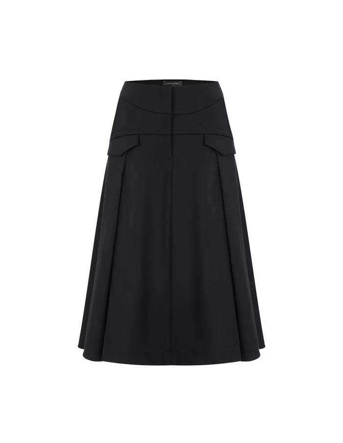 MARYLING Skirts Classic Black A Skirt Black 8211 Women MARYLING Skirts Classic Black A Skirt Black 8211 Women