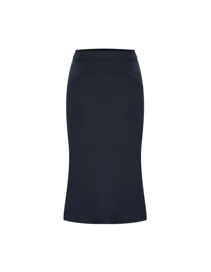 MARYLING Skirts Dark Blue Simple Mermaid Skirt Dark 8211 Women MARYLING Skirts Dark Blue Simple Mermaid Skirt Dark 8211 Women