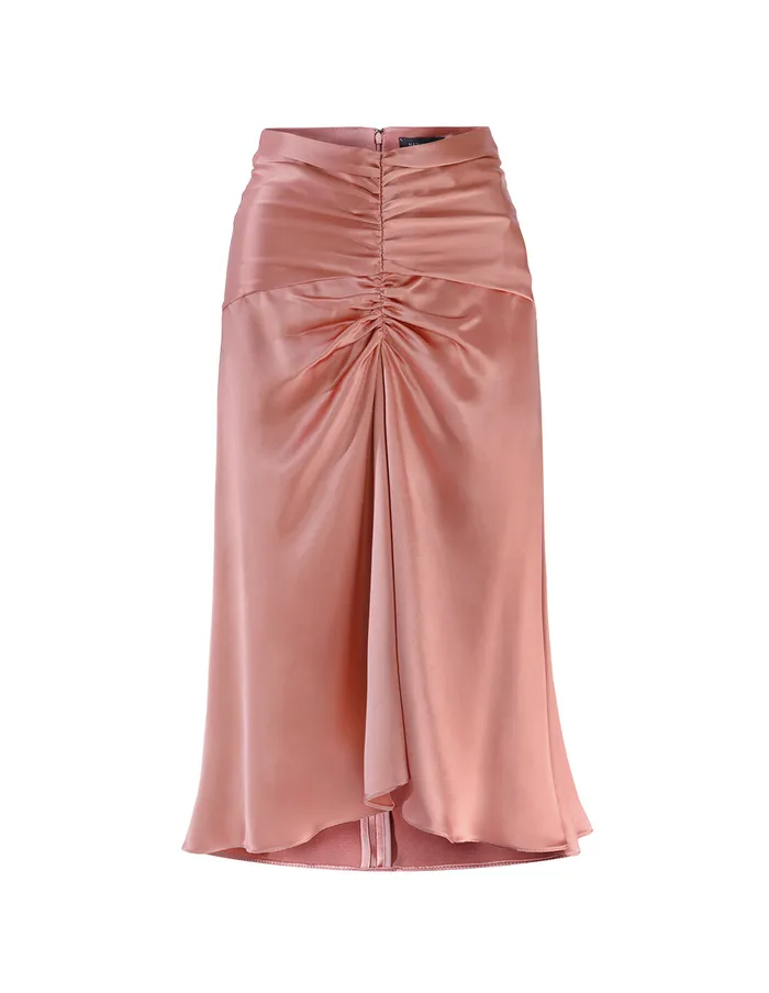 MARYLING Skirts GATHERED FRONT FISHTAIL SKIRT Red 8211 Women MARYLING Skirts GATHERED FRONT FISHTAIL SKIRT Red 8211 Women