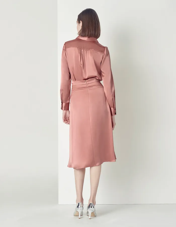 MARYLING Skirts GATHERED FRONT FISHTAIL SKIRT Red 8211 Women MARYLING Skirts GATHERED FRONT FISHTAIL SKIRT Red 8211 Women