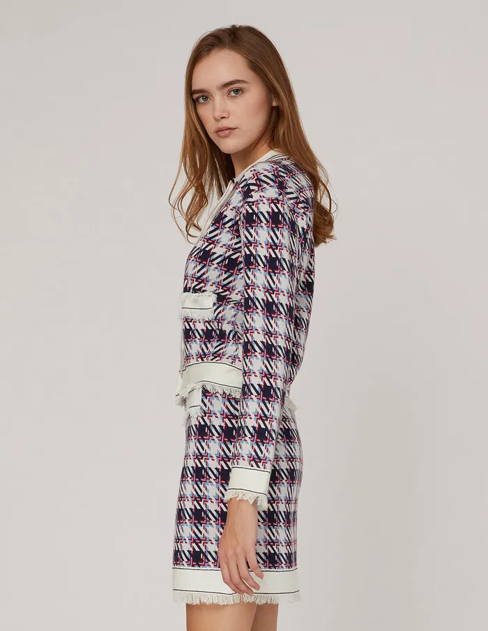 MARYLING Skirts Houndstooth Jacquard Knitted Mini Skirt Mix 8211 Women MARYLING Skirts Houndstooth Jacquard Knitted Mini Skirt Mix 8211 Women