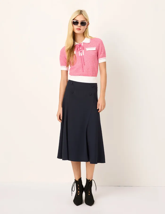 MARYLING Skirts Navy Blue KneeLength Trumpet Skirt Darkblue 8211 Women