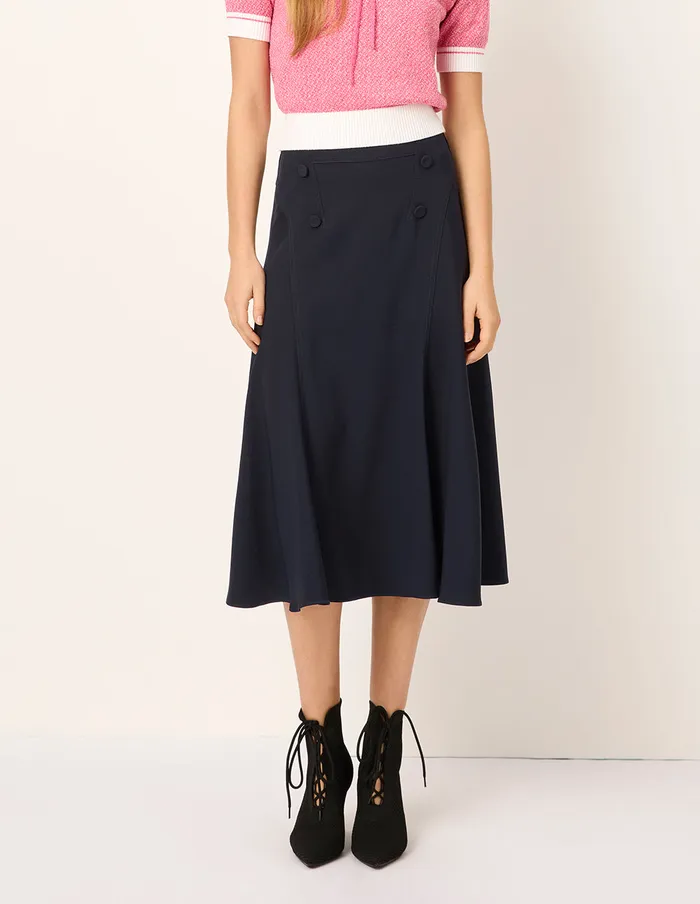 MARYLING Skirts Navy Blue KneeLength Trumpet Skirt Darkblue 8211 Women MARYLING Skirts Navy Blue KneeLength Trumpet Skirt Darkblue 8211 Women