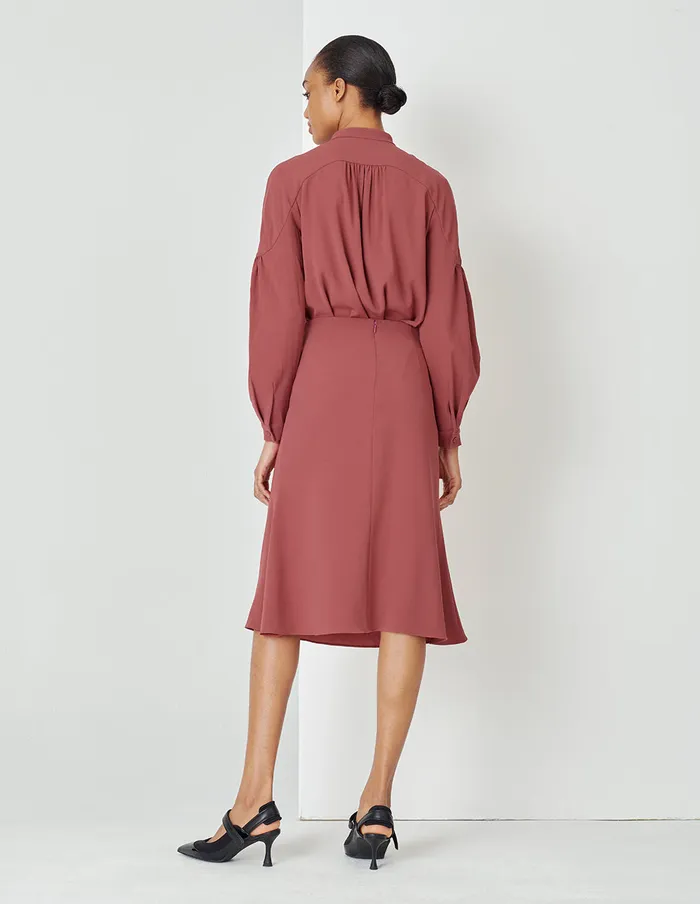 MARYLING Skirts Red Cut Bias Fishtail Skirt Red 8211 Women MARYLING Skirts Red Cut Bias Fishtail Skirt Red 8211 Women