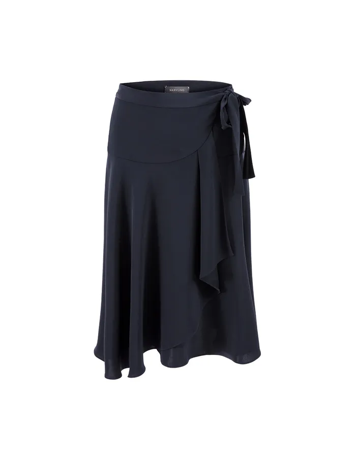 MARYLING Skirts Spring Midnight Blue Bow Knot Mini Skirt Blue 8211 Women MARYLING Skirts Spring Midnight Blue Bow Knot Mini Skirt Blue 8211 Women