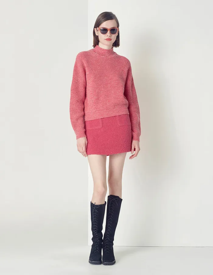 MARYLING Skirts Sweet Peach Pink Aline Mini Skirt Red 8211 Women