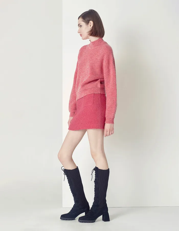MARYLING Skirts Sweet Peach Pink Aline Mini Skirt Red 8211 Women MARYLING Skirts Sweet Peach Pink Aline Mini Skirt Red 8211 Women
