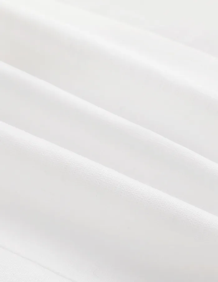MARYLING TShirt White Puff Neck Pleated Pleated Top White 8211 Women MARYLING TShirt White Puff Neck Pleated Pleated Top White 8211 Women