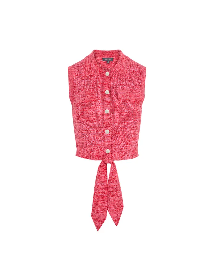 MARYLING Vest Red Color Knitted Vest Red 8211 Women MARYLING Vest Red Color Knitted Vest Red 8211 Women