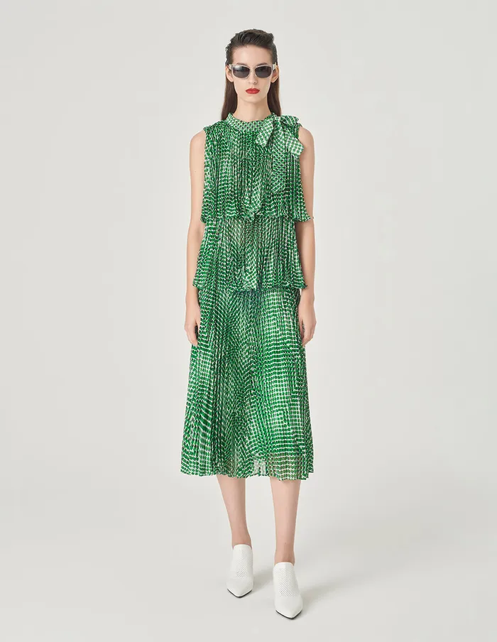 MARYLING Vest Sleeveless Printed Top Green 8211 Women