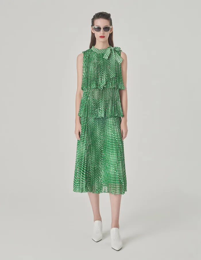 MARYLING Vest Sleeveless Printed Top Green 8211 Women MARYLING Vest Sleeveless Printed Top Green 8211 Women
