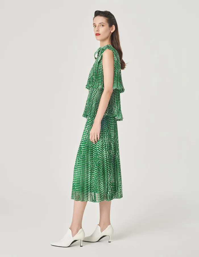 MARYLING Vest Sleeveless Printed Top Green 8211 Women MARYLING Vest Sleeveless Printed Top Green 8211 Women