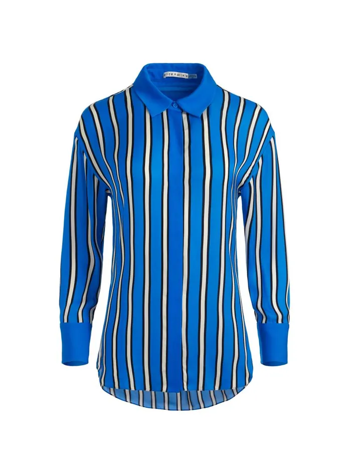 Matching Sets Women Alice Olivia Teakwood Stripe French Blue