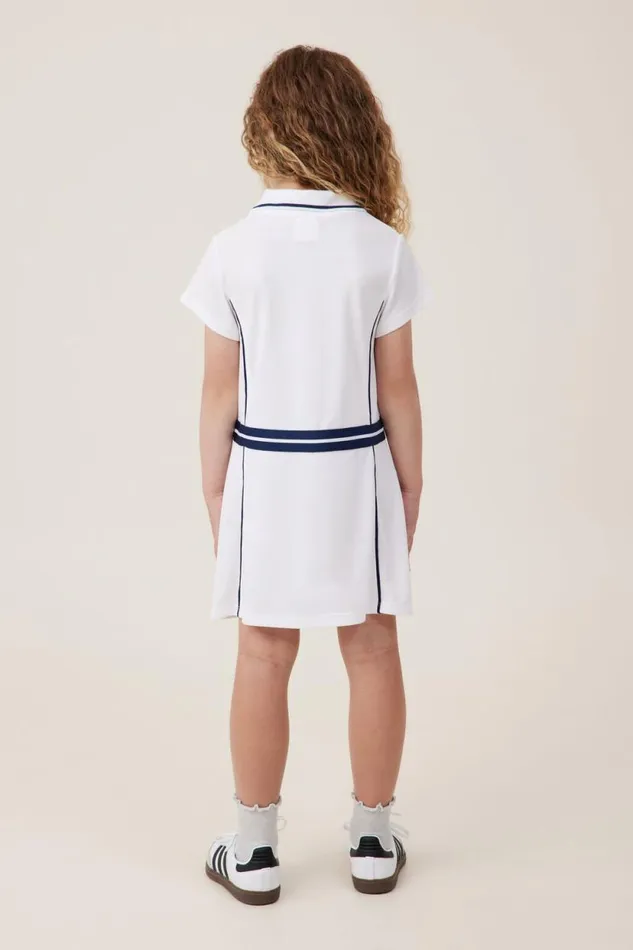 Matilda Tennis Dress Whitenavy Girls Cotton On Dresses
