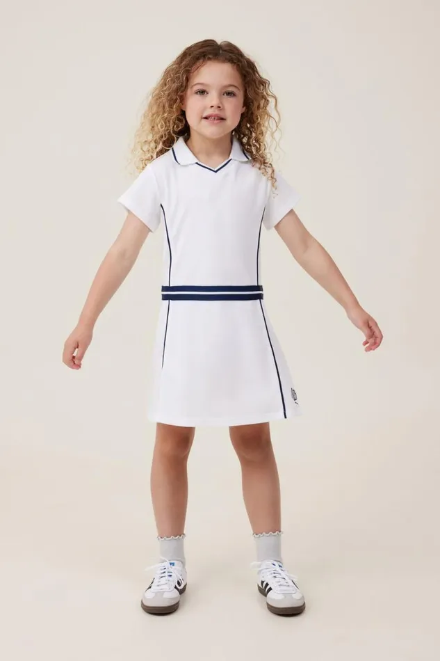 Matilda Tennis Dress Whitenavy Girls Cotton On Dresses