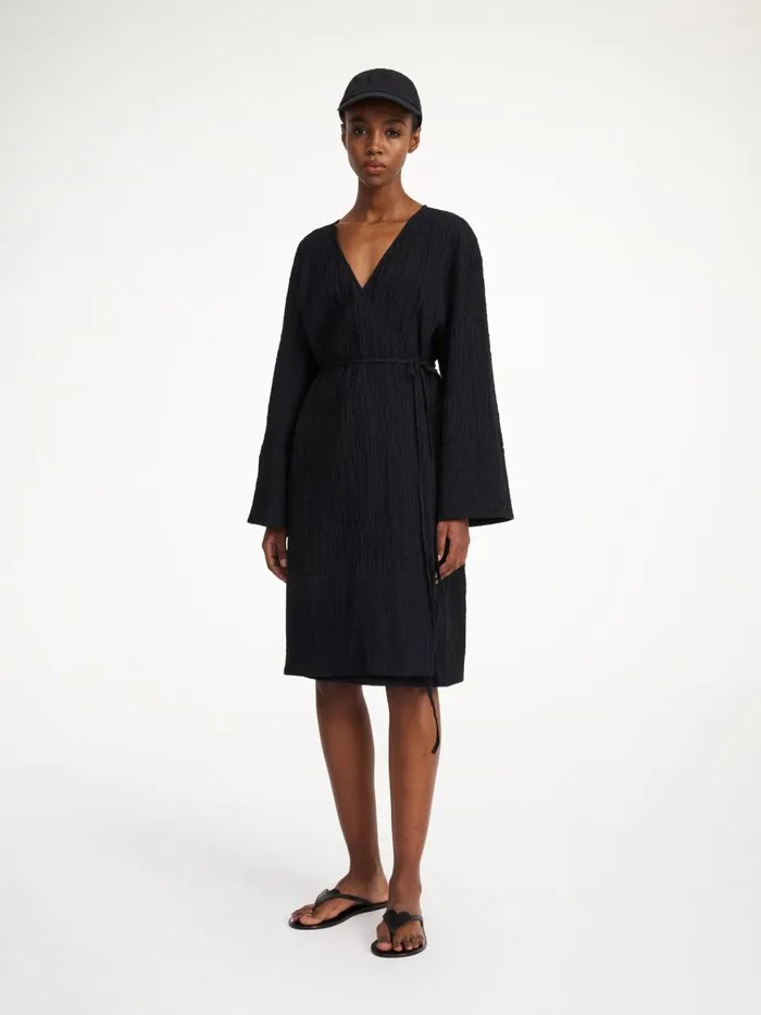 Maunas Midi Dress Black Women By Malene Birger Dresses