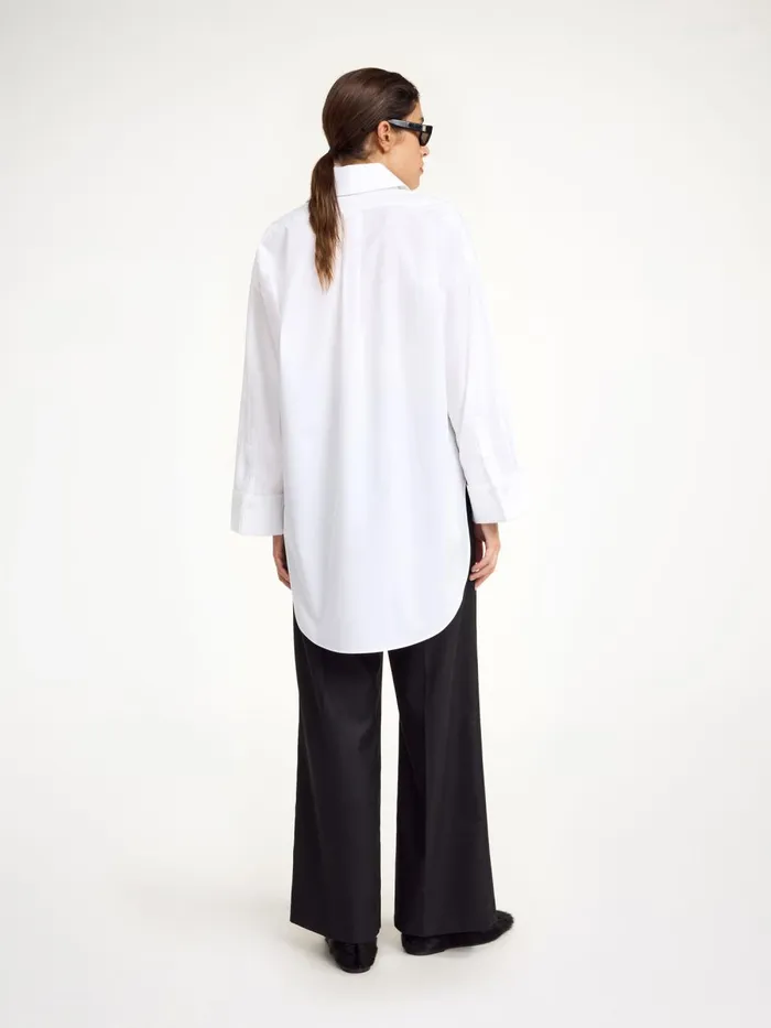 Maye Organic Cotton Shirt Pure White Women By Malene Birger Shirts
