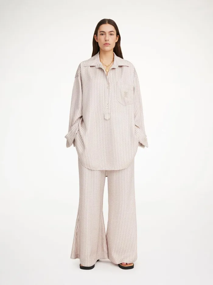 Maye Shirt Off White Monogram Women By Malene Birger Shirts