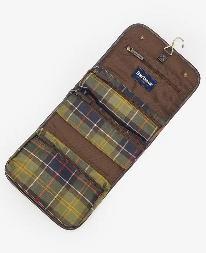 Men Bags and Luggage Barbour Tartan Hanging Washbag Classic Tartan Men Bags and Luggage Barbour Tartan Hanging Washbag Classic Tartan