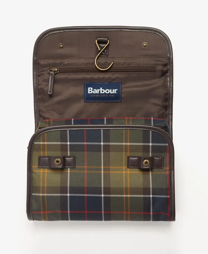 Men Bags and Luggage Barbour Tartan Hanging Washbag Classic Tartan Men Bags and Luggage Barbour Tartan Hanging Washbag Classic Tartan