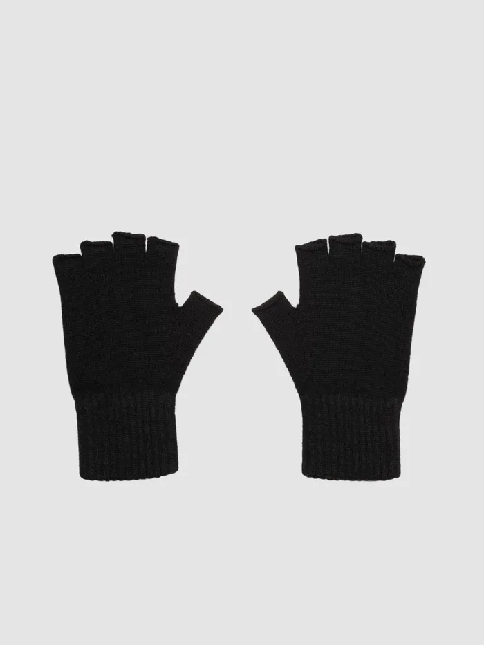 Men Begg X Co Gloves Field Cashmere Gloves Black